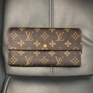 Louis Vuitton Brown and Gold Monogram Wallet